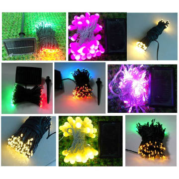 100pcs LED guirlande solaire avec commande tactile